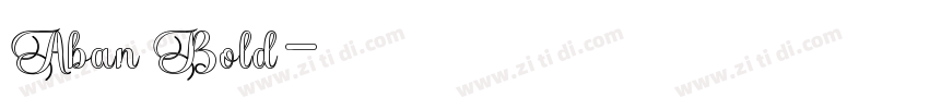 Aban Bold字体转换